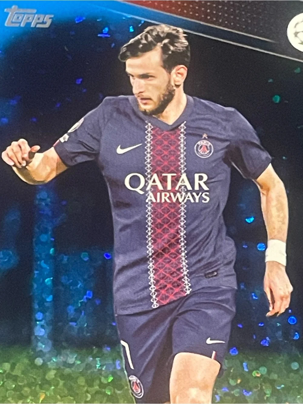 Khvicha Kvaratskhelia 2025-26 Topps UEFA Club Competitions Blue Foil  003/150